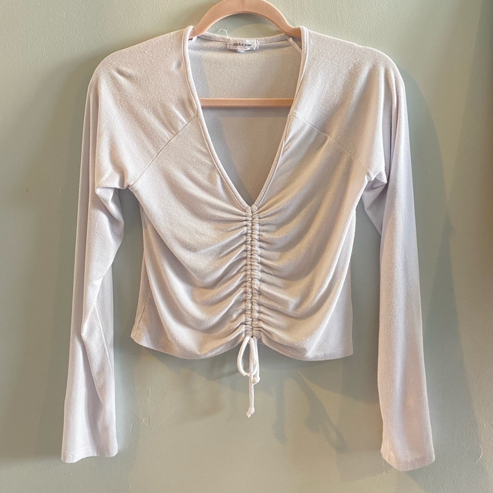 White adjustable string top